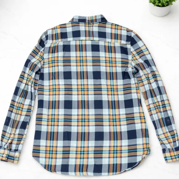 Talbots Multicolor Plaid Button Down Shirt - Picture 2 of 3